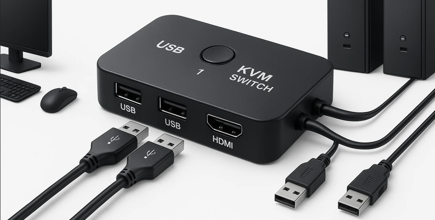 KVM Switch у дії: два ПК — одне робоче місце - PC-INFO